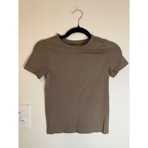 Skims Soft Smoothing Seamless Tee Truffle Size M NWT